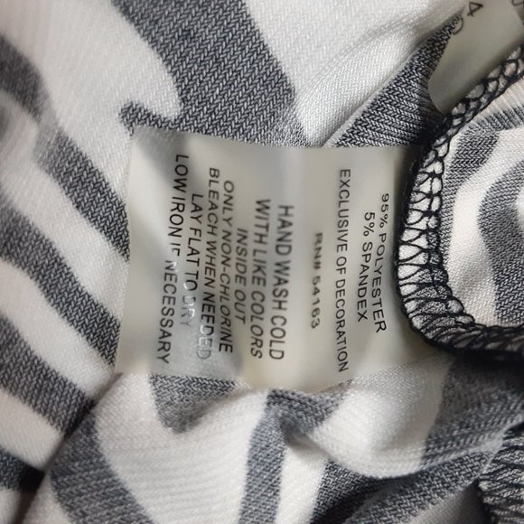 New Calvin Klein Maxi Skirt Black and White Peak Size Medium Casual - Picture 14 of 14